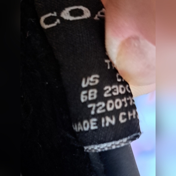 Coach Tristee Matte Black Tall Rubber Corset Lace Up Casual Prep Boot Shoe SZ 6B - Picture 10 of 11